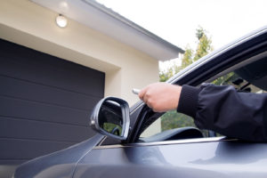 Porte de garage avec télécommande